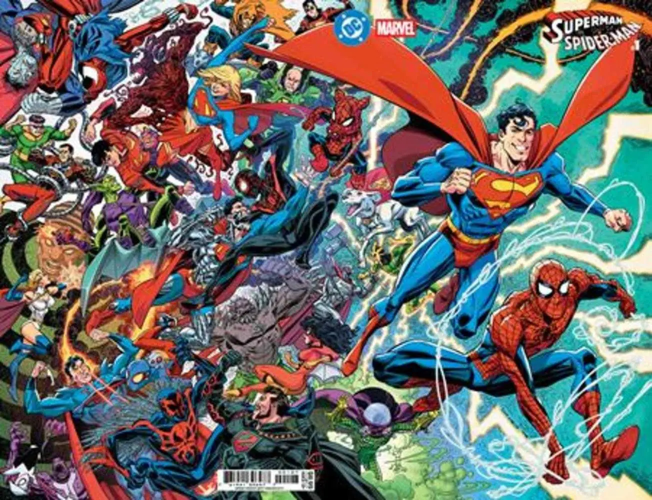 DC/Marvel: Superman/Spider-Man #1 (One Shot) Cover O Scott Koblish Supermans & Spider Mans Card Stock Variant