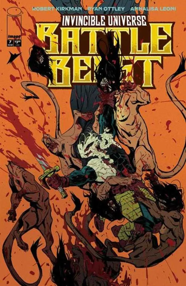 Invincible Universe: Battle Beast #7 Cover D 1 in 25 Rossi Gifford Variant