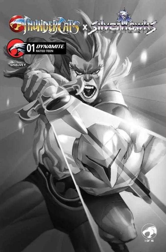 Thundercats X Silverhawks #1 Cover K Inc 1:20 Eric Canete Black & White Variant