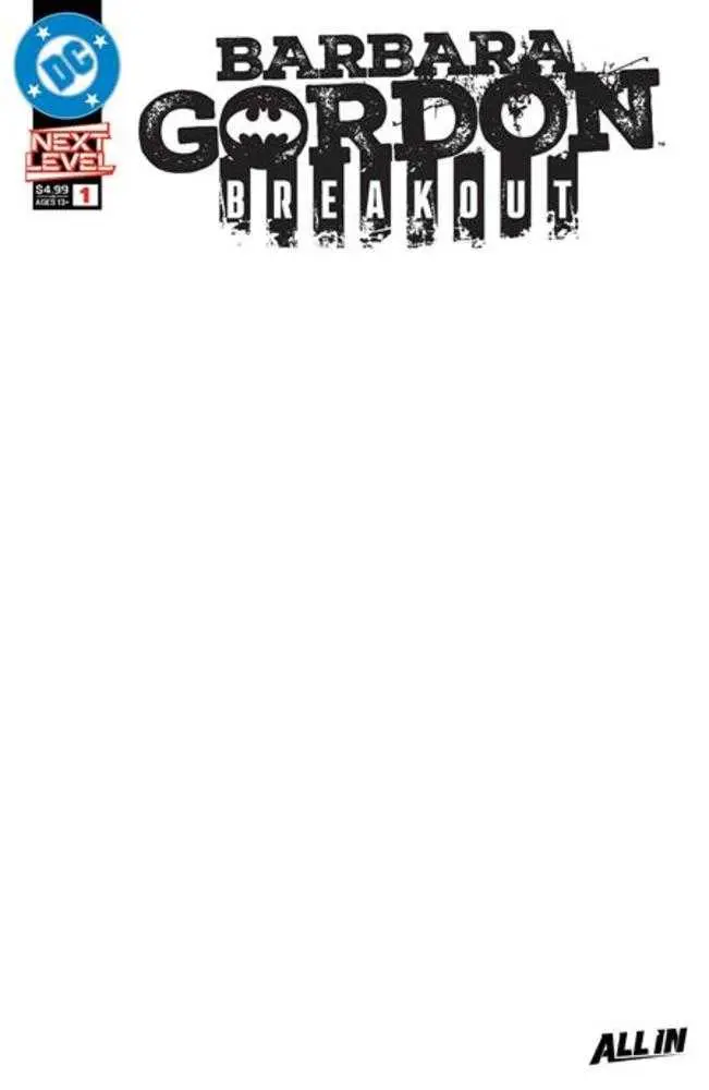 Barbara Gordon: Breakout #1 Cover F Blank Card Stock Variant