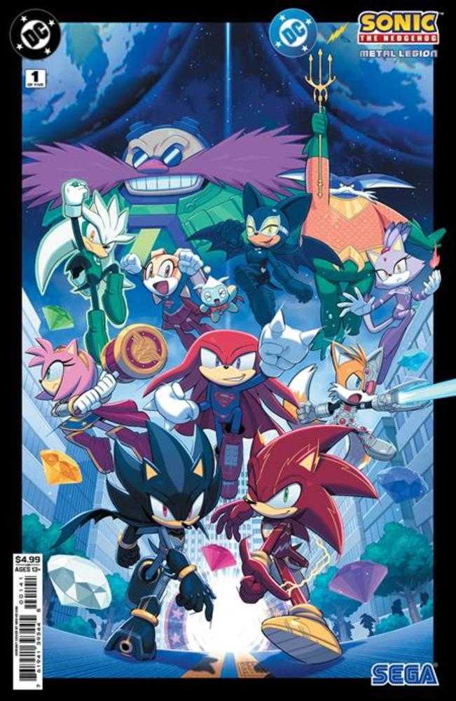 DC X Sonic The Hedgehog: The Metal Legion #1 (Of 5) Cover D Min Ho Kim Card Stock Variant