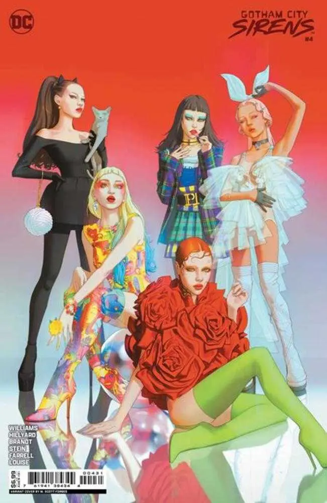 Gotham City Sirens #4 (Of 4) Cover B W Scott Forbes Card Stock Variant