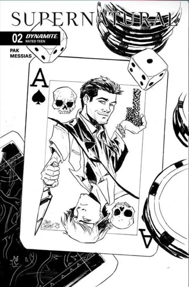 Supernatural #2 Cover K Inc 1:7 David Cousens Line Art Foc Bonus Variant