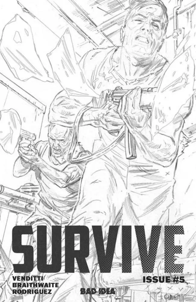 Survive #5 (Of 5) Cover C Inc 1:20 Doug Braithwaite Pencils Variant