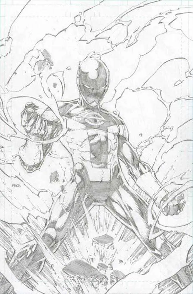 Radiant Black And White (One Shot) Cover B Inc 1:20 David Finch Pencils Variant