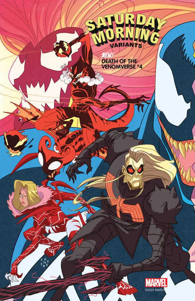 Death Of The Venomverse 4 Sean Galloway Saturday Morning Variant