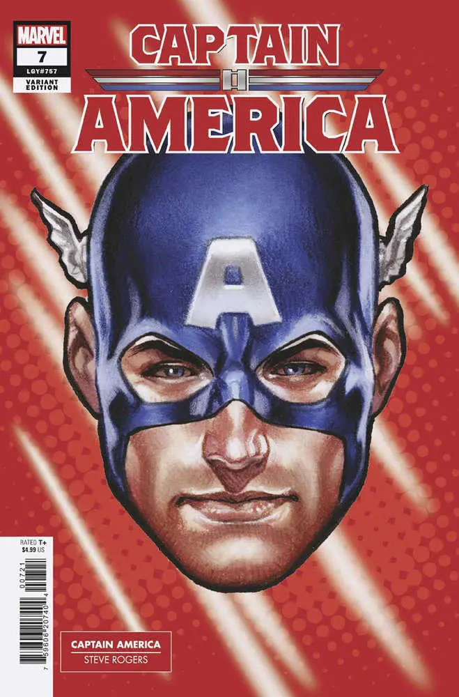 Captain America Vol. 12 (2023-2024) #7 Mark Brooks Headshot Variant