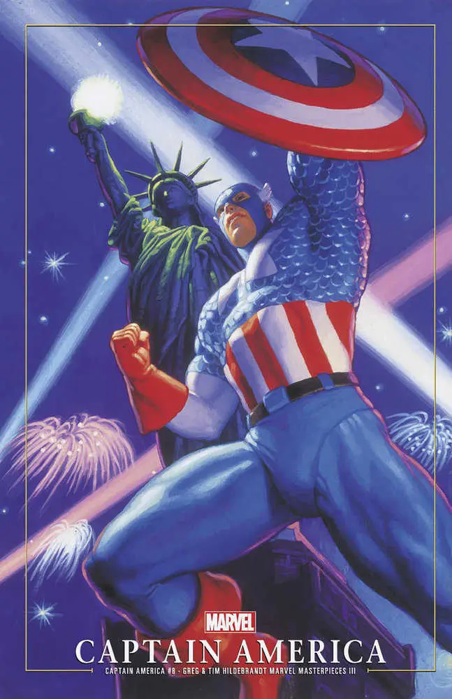 Captain America Vol. 12 (2023-2024) #8 Greg And Tim Hildebrandt Captain America Vol. 12 (2023-2024) Marvel Masterpieces III Variant