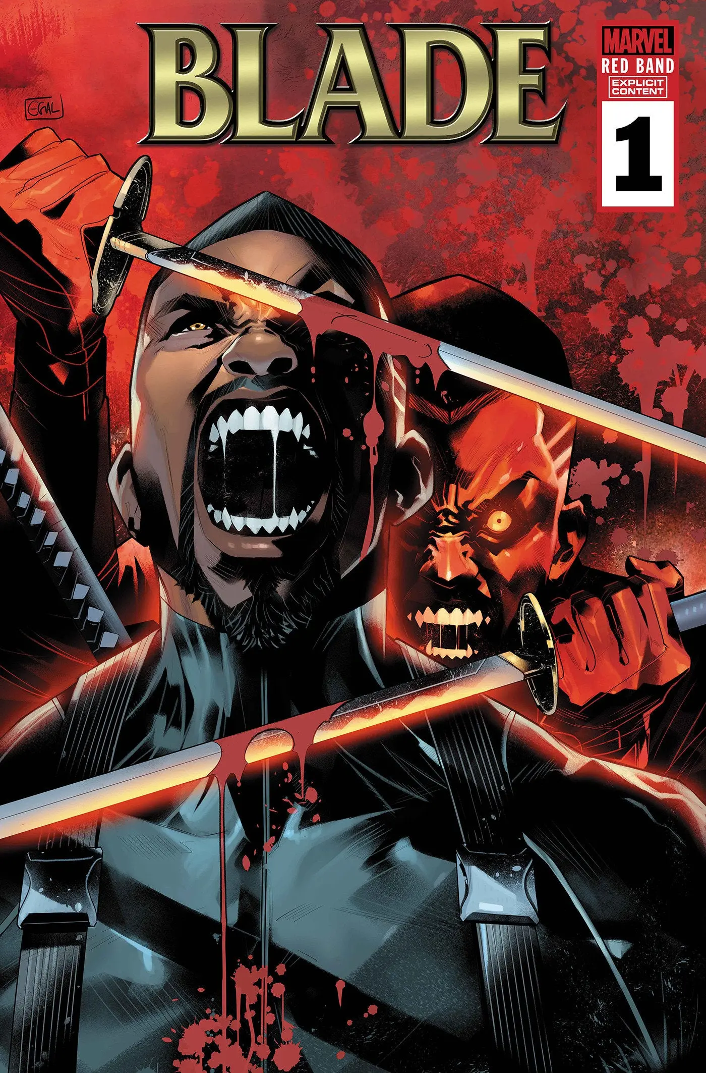 Blade: Red Band #1 Edwin Galmon Variant [Polybagged]