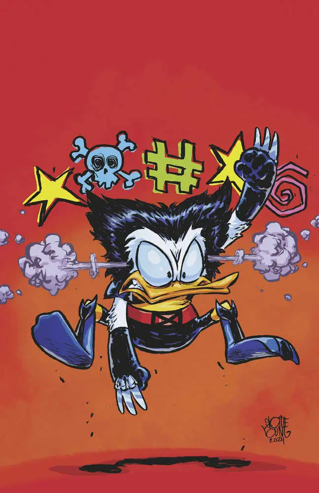 Marvel & Disney: What If...? Donald Duck Became Wolverine #1 Skottie Young Ratio  Virgin 2nd Print Variant