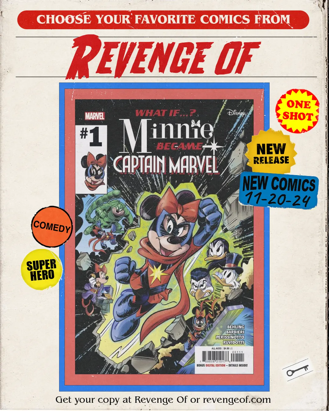 Marvel & Disney: What If...? Minnie Became Captain Marvel #1