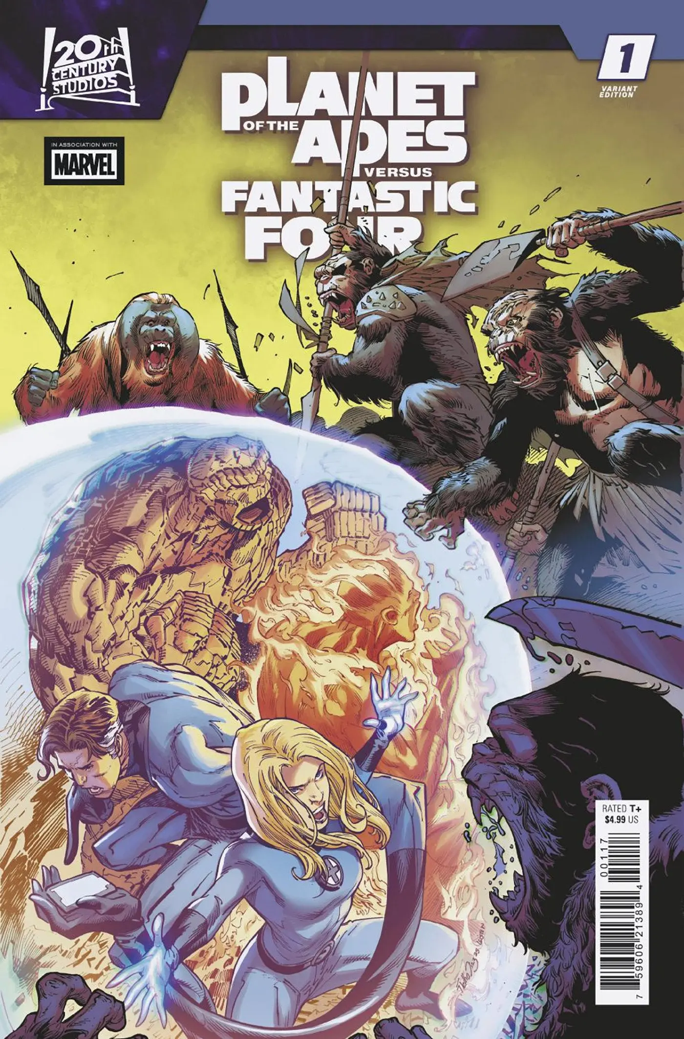 Planet Of The Apes vs. Fantastic Four #1 Netho Diaz Variant