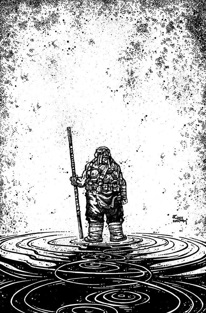 Teenage Mutant Ninja Turtles (2011-2024) #150 Variant Ri (50) (Eastman & Campbell Black & White Full Art)