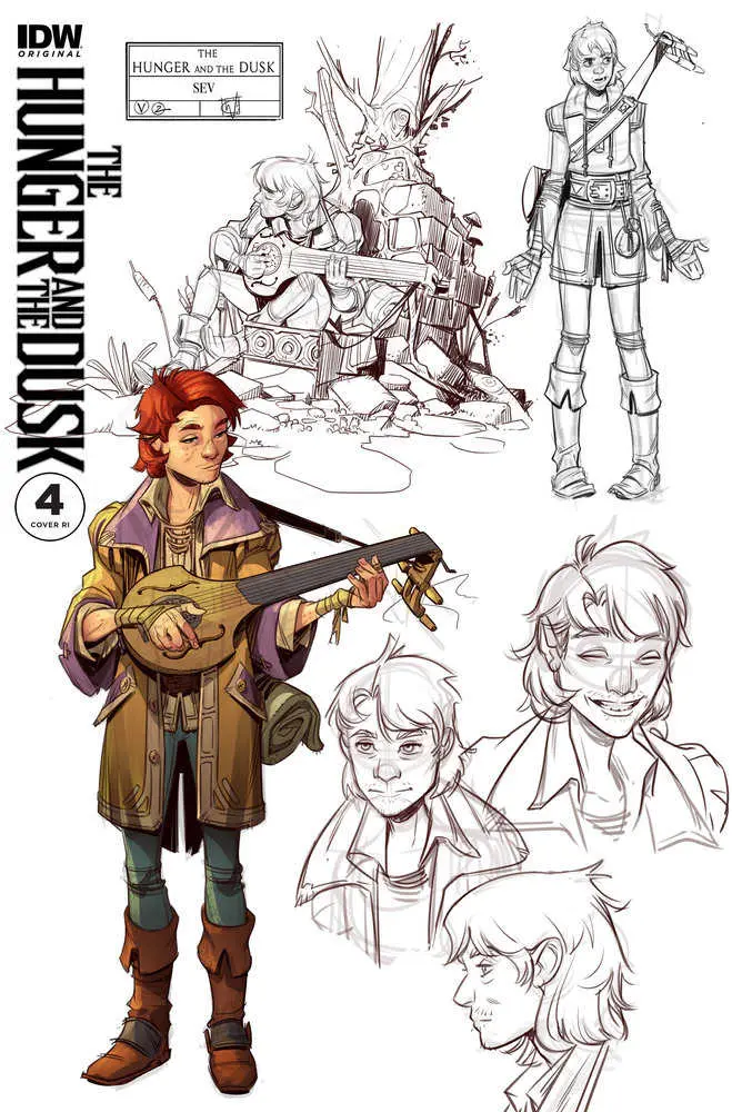 The Hunger And The Dusk #4 Variant Ri (10) (Wildgoose Character Sketches)