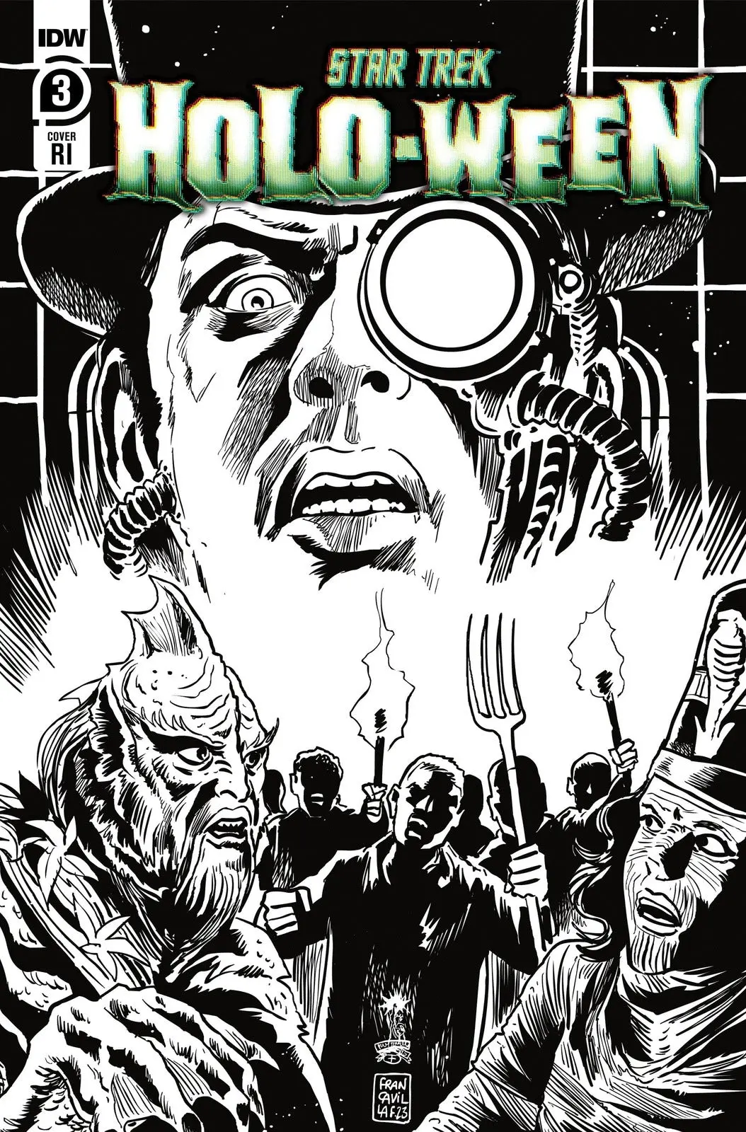 Star Trek: Holo-Ween #3 Variant Ri (10) (Francavilla Black & White)