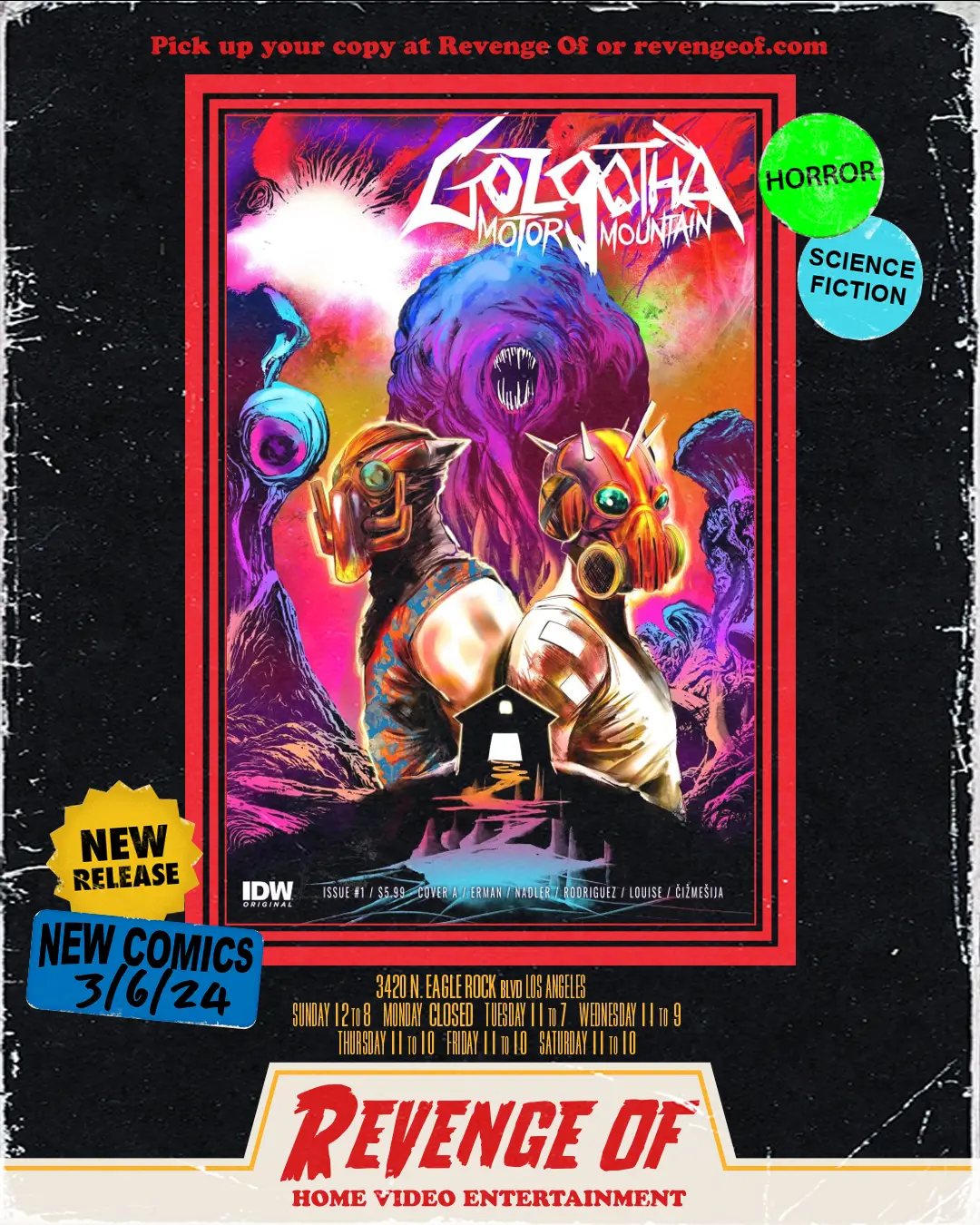 Golgotha Motor Mountain #1 Cover A (Rodriguez)