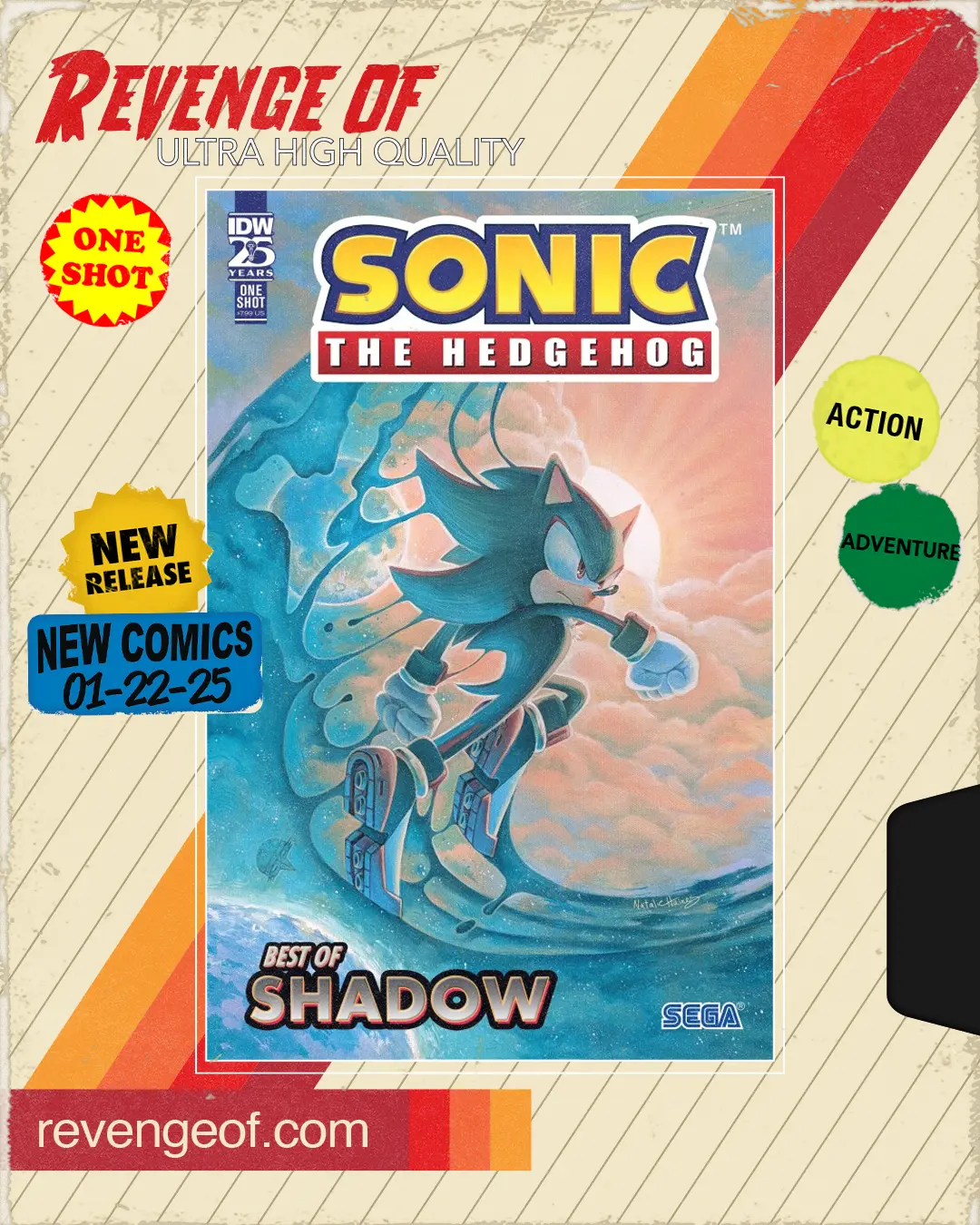 Sonic The Hedgehog: Best Of Shadow Cover A (Haines)