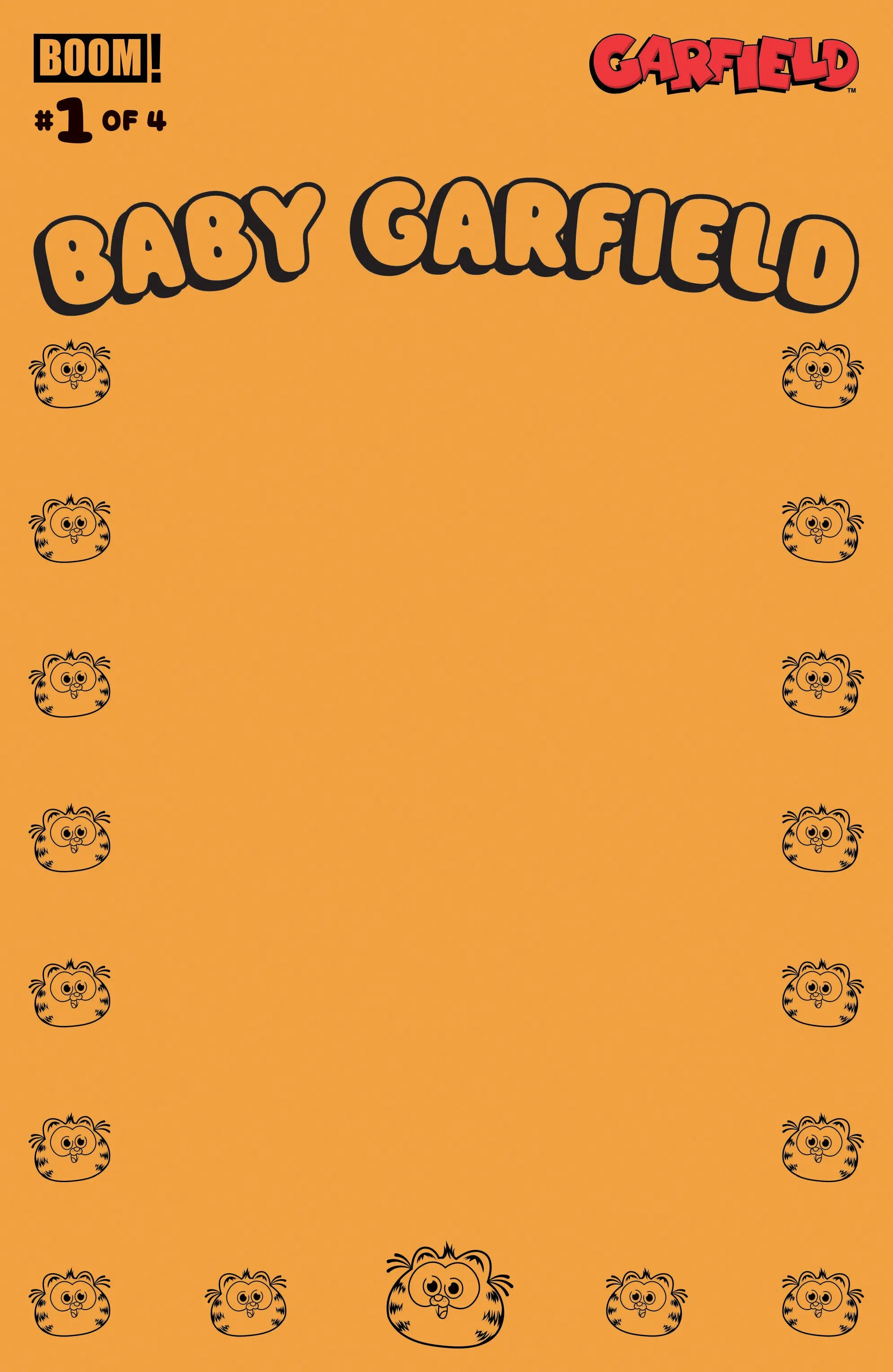 Baby Garfield #1 D Blank Sketch Orange Variant (Dressed, Sketch)