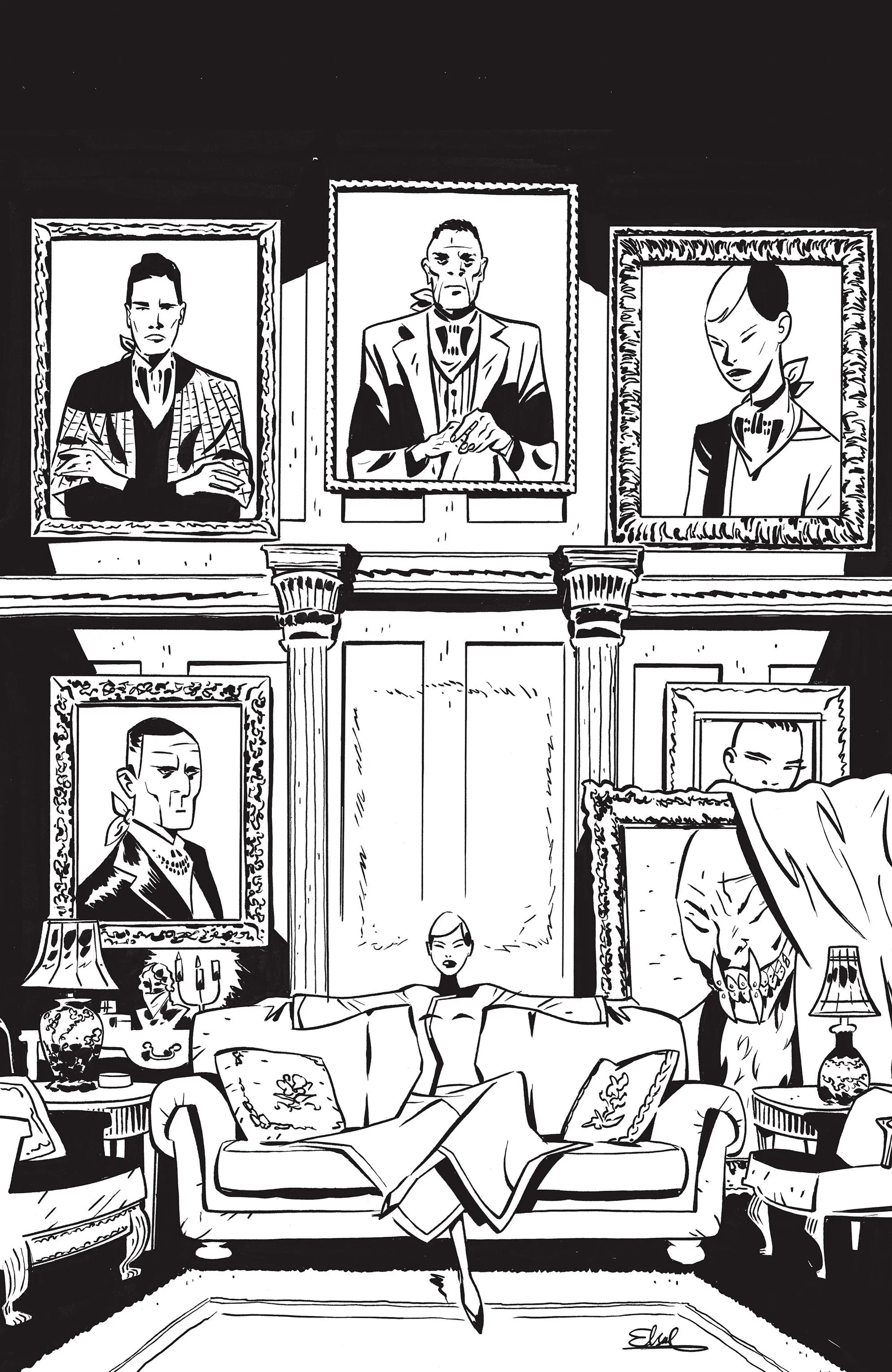 Fall Of The House Of Slaughter #1 D 1 in 10 Variant Edition (Full Art, Charretier)