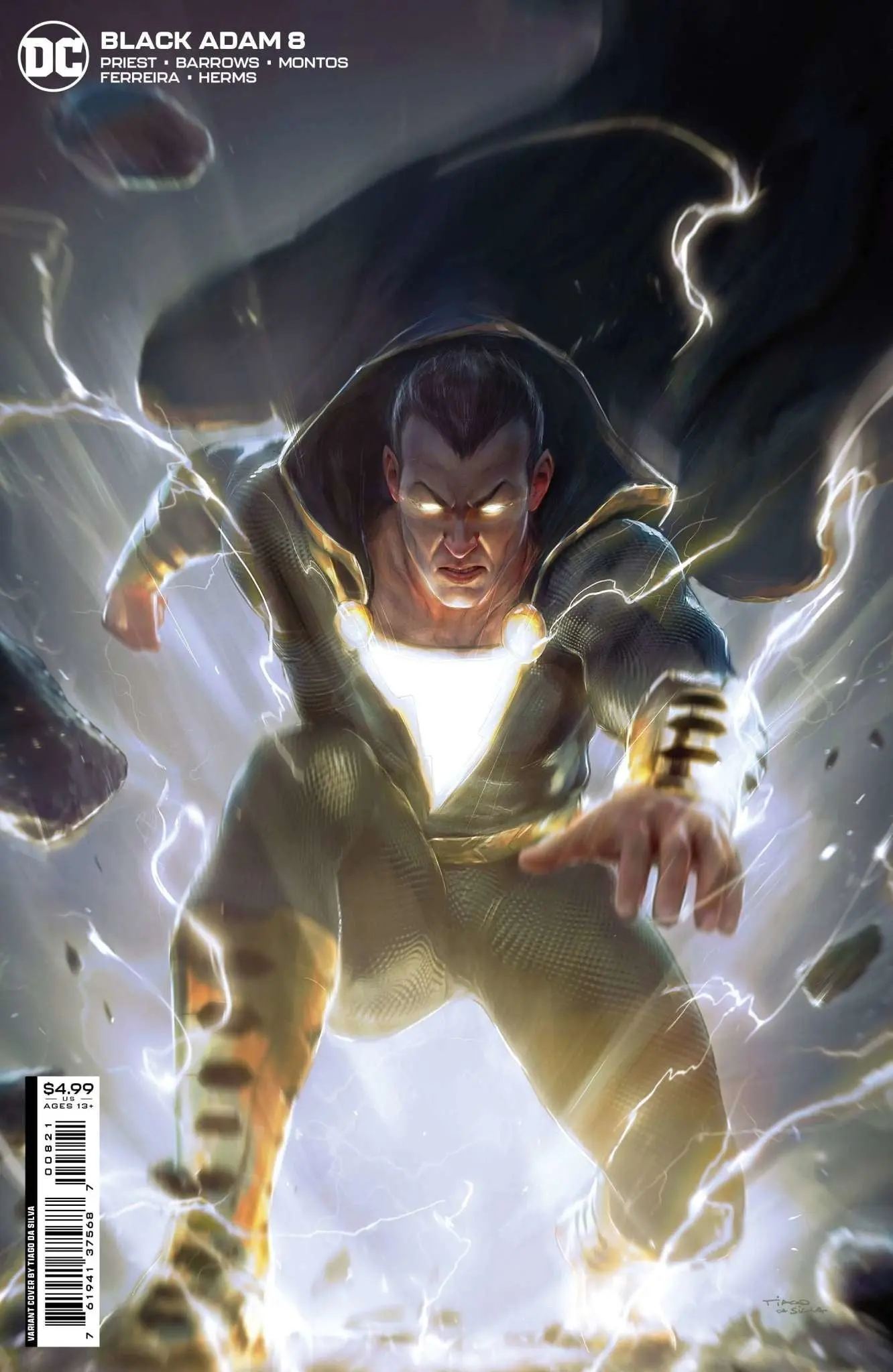 Black Adam #8 (Of 12) Cvr B Tiago Da Silva Card Stock Var