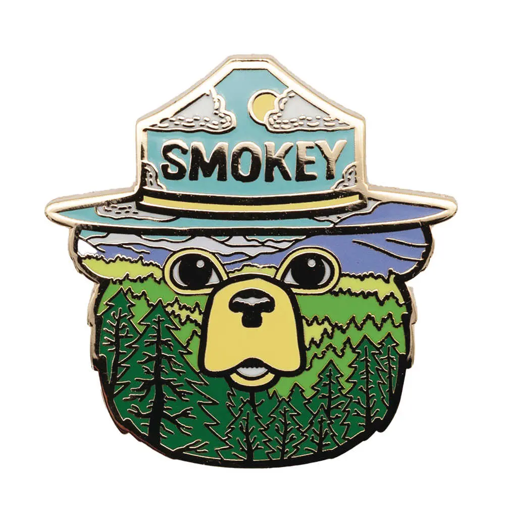 Smokey Bear Forest Pin