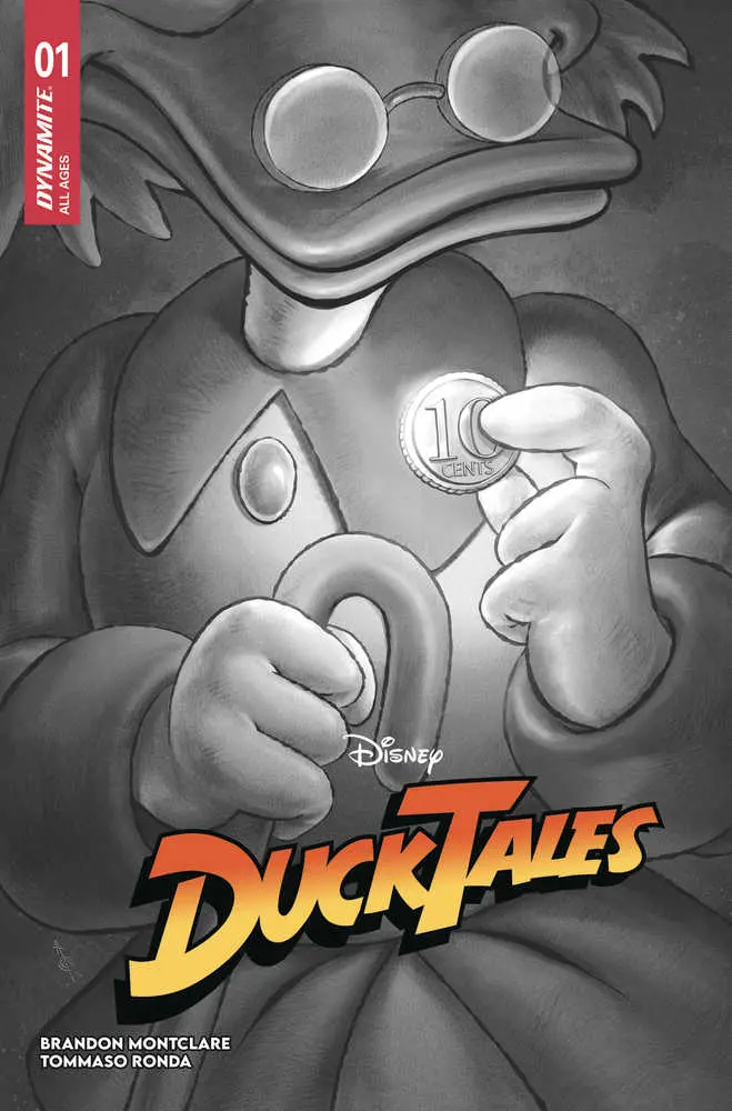 Ducktales #1 Cover P 25 Copy Variant Edition Quah Black & White