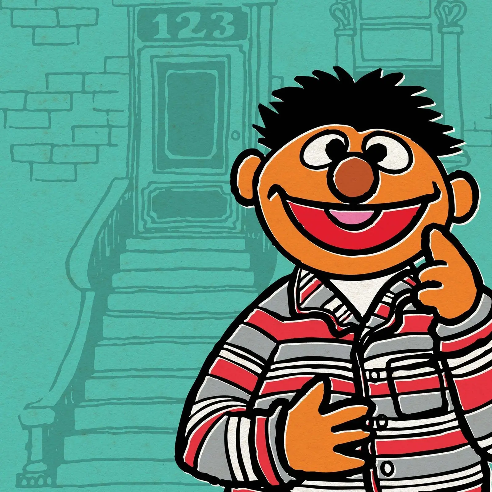 Sesame Street ReAction Wave 6 Ernie (PJs) - Image 5