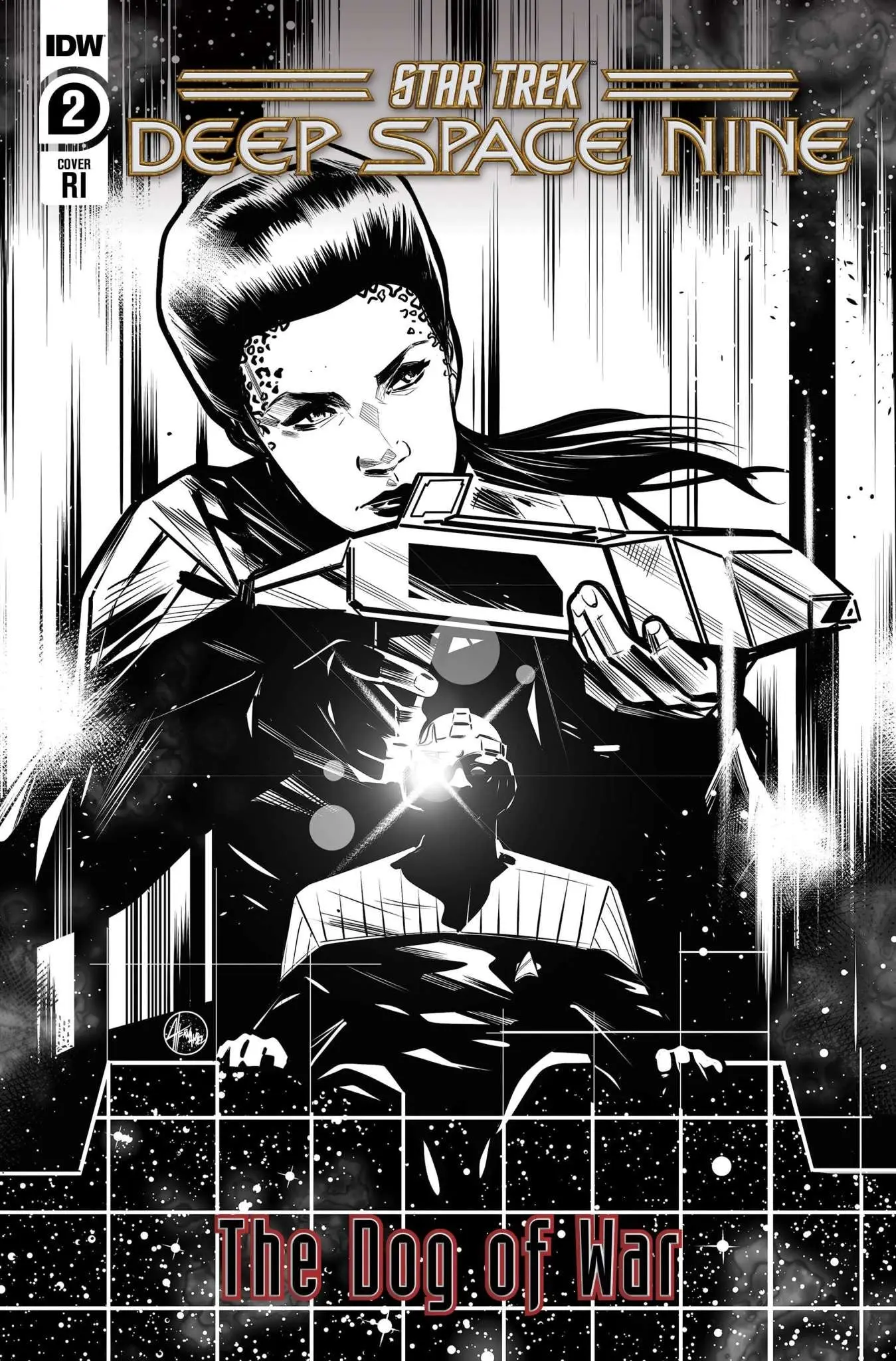 Star Trek: Deep Space Nine--The Dog Of War #2 Variant Ri (10) (Hernandez B&W)