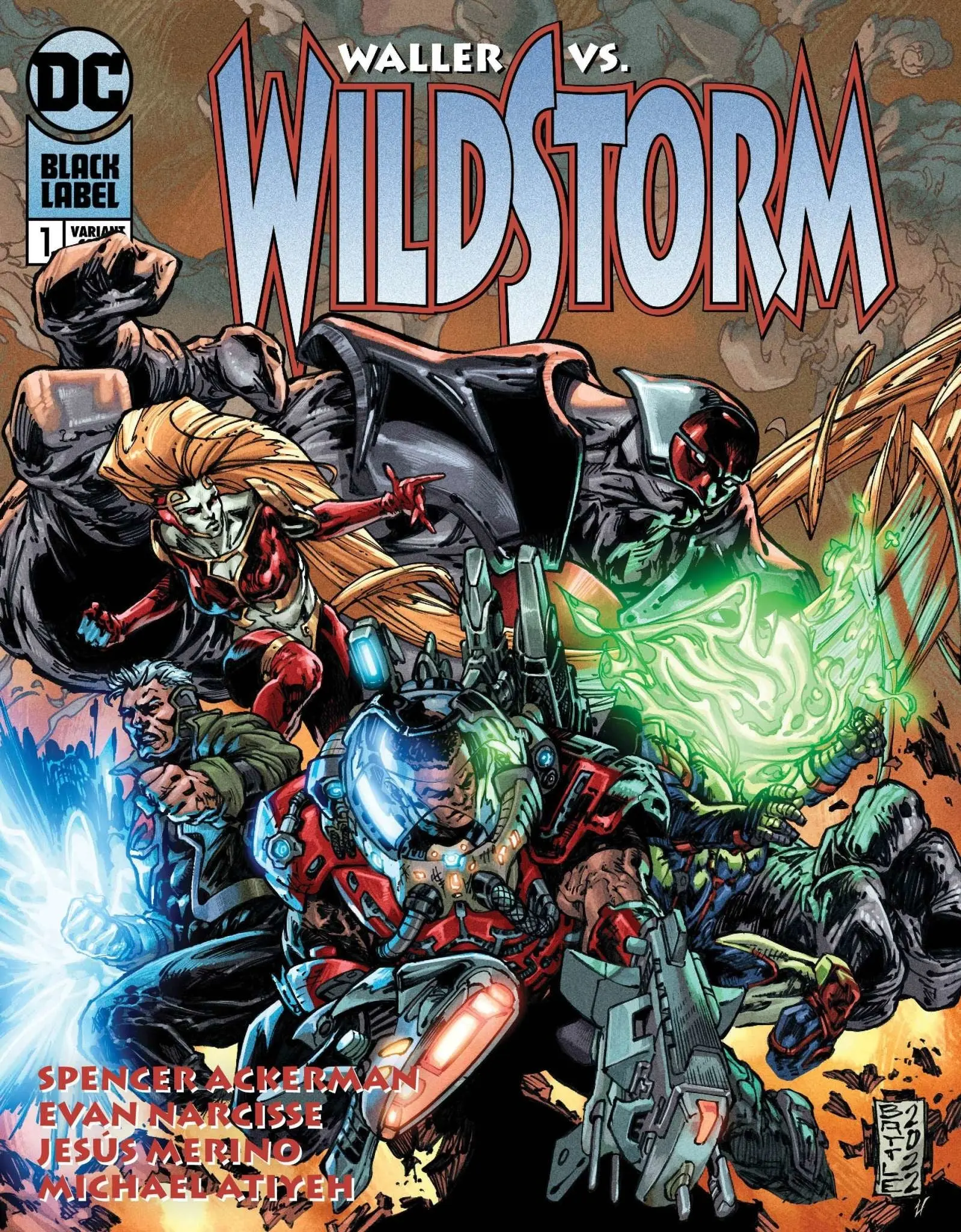 Waller Vs Wildstorm #1 (Of 4) Cvr B Eric Battle Var (MR)